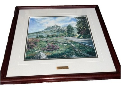 William Mangum Print 20 X 18.5 Landscape Grandfather Mountain Framed & Matted