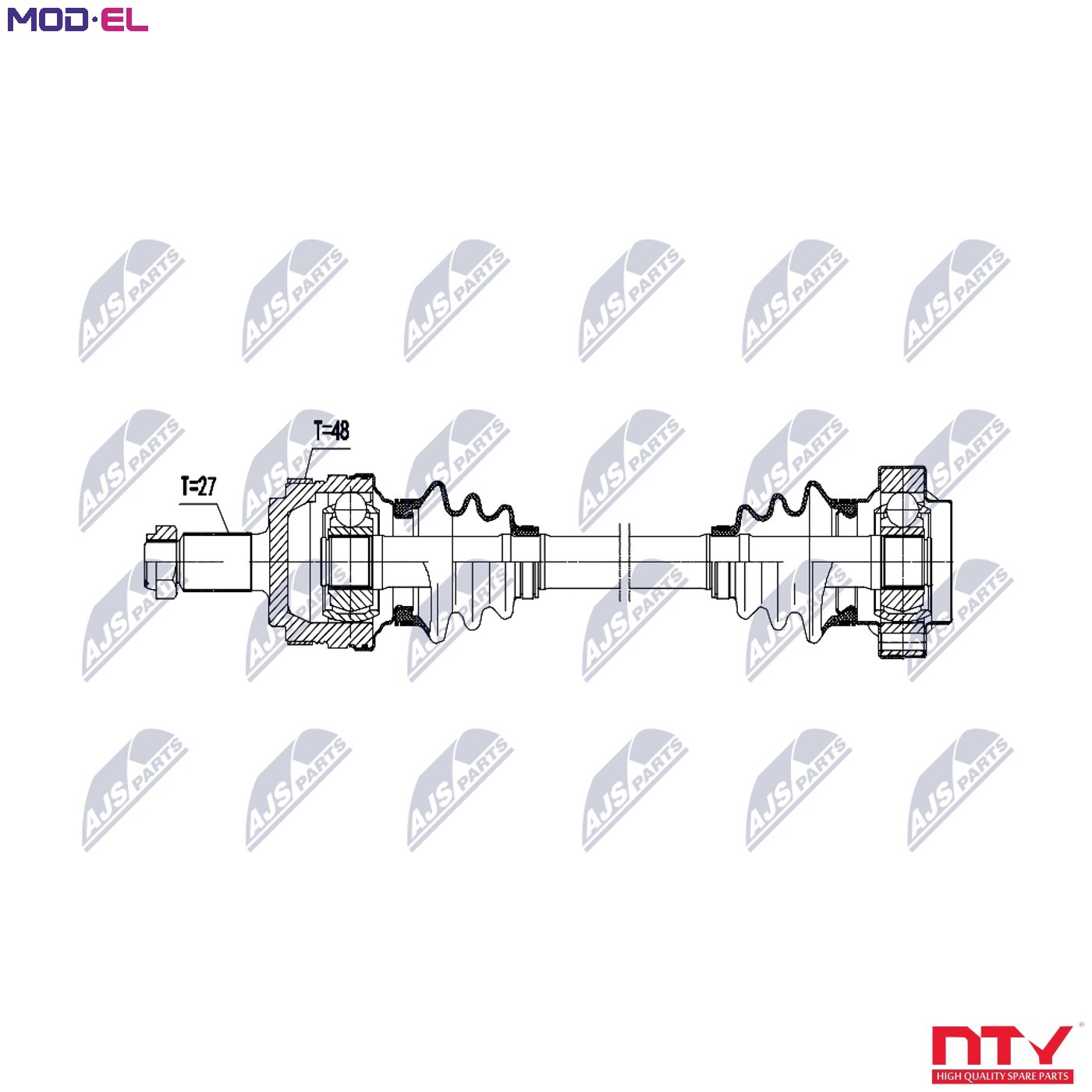 Fits NTY NPW-BM-200 REAR RIGHT AXLE BMW E36 1991-> BMW E46 1997-> - Image 5