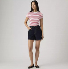 LEVI'S Cinch Mid-thigh Lightweight Women's Shorts, Public Persona - Dark Wash