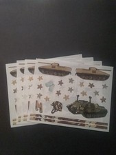 Creative Memories  Block Stickers  4" x 5"  Military  Lot of Four