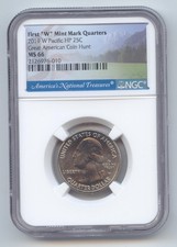 2019-W West Point ATB Washington Quarter, Guam, War in the Pacific HP, NGC MS-66
