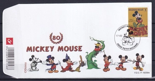 [LM78709] Belgium N°3748FDC Disney First Day Cover COB € 10,00 SUPERB