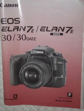ORIGINAL CANON FRENCH INSTRUCTION MANUAL FOR EOS ELAN 7E / 30, 35MM FILM CAMERA