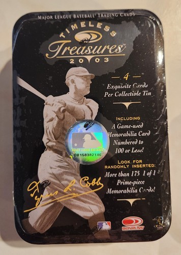 2003 Donruss Timeless Treasures Baseball Hobby Box Tin - From Sealed Case - Rare