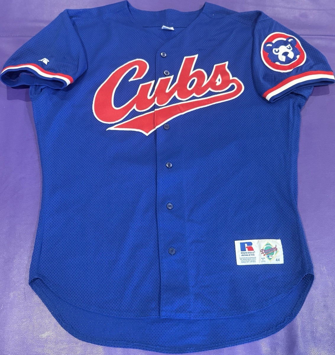 Authentic VTG 90's Chicago Cubs Russell Diamond Collection Jersey