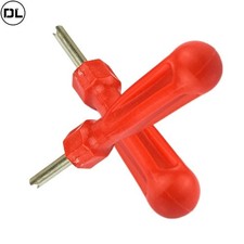 Valve Stem Core Remover Tire Repair Tool Red Handle 4pcs