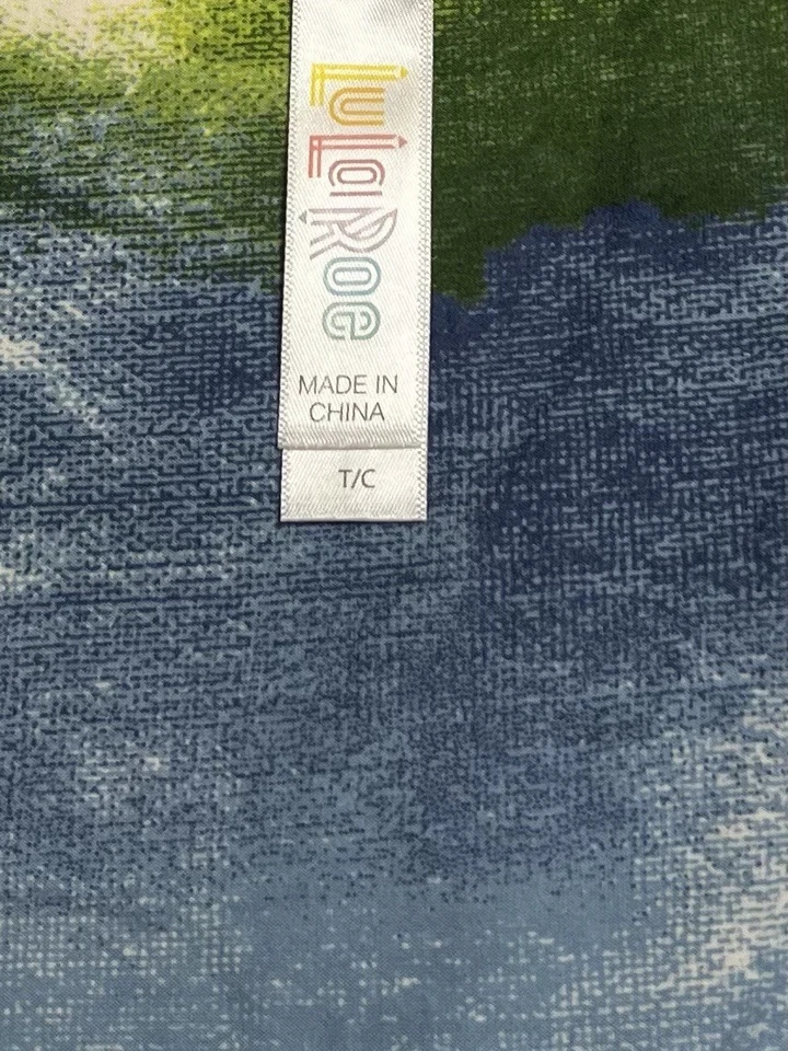 Leggings LuLaRoe TC Alto Curvilíneo Raro Arco Iris TIE DYE Colorido Ombré Orgullo Rayas Foto 4 de 4