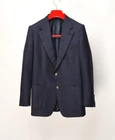 TOM FORD Wide Lapel Navy 2 Btn Wool/Mohair/Silk EU 50R UK, US 40R Blazer Jacket