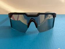 HeatWave Future Tech Shield Sunglasses Black Metallic Lens, Z87+ (non polar)