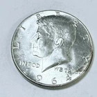 1964 Silver Kennedy Half Dollar - 90% Silver - Circulated Coin  #5526