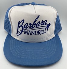 Vtg Barbara Mandrell Country Music Star Logo Snap Back Trucker Baseball Cap Hat