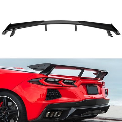 Rear Trunk Lid High Wing Spoiler Kit Fit For Chevy Corvette C8 20-Up Kit