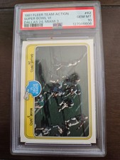 1981 Fleer Teams In Action Dallas Cowboys Miami Dolphins #62 PSA 10 Gem Mint