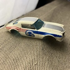 Vintage Aurora AFX HO Slot Car Camaro Z-28 White Blue Red Grey 3 1756-001