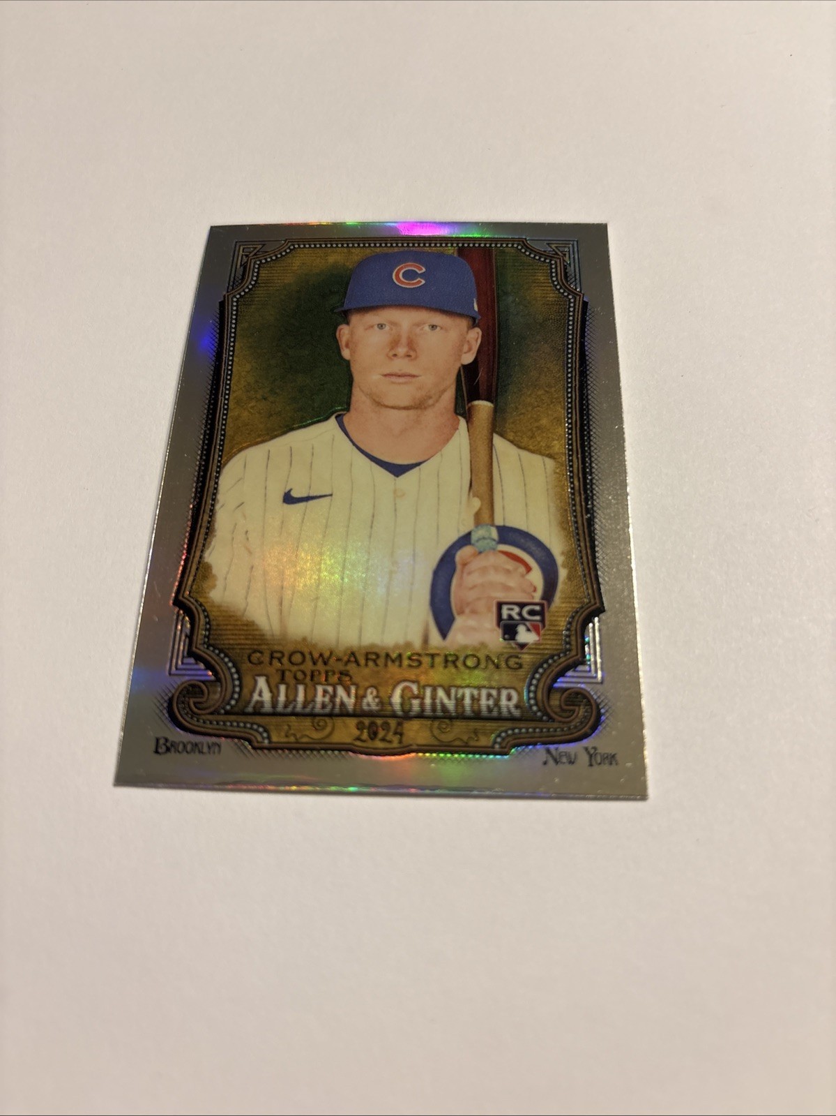 2024 Topps Allen & Ginter Pete Crow-Armstrong RC Chrome Refractor #46 Chicago