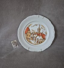 Assiette décoratif création des Ateliers de la cigogne en véritable porcelaine
