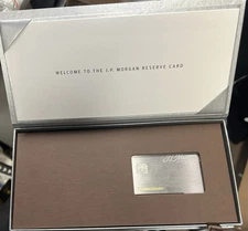 JP Morgan Reserve Credit Card Box And Inactive Cards
