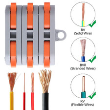 XHF 31PCS Conductor Compact Connectors Lever Wire Nuts, Electrical Connectors...