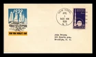 US COVER NEW YORK WORLDS FAIR FIRST DAY ISSUE SCOTT 853 TORKEL GUNDEL