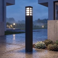 Eckige Wegeleuchte Beringen 75Cm IP54 Wetterfest E27 AußEnlampe Garten Terrasse
