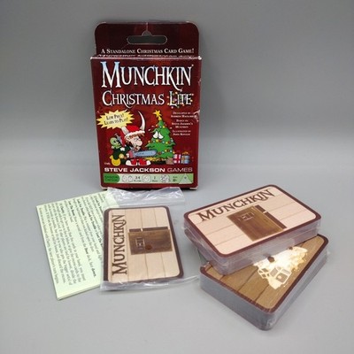 Steve Jackson Games Munchkin Christmas Lite Boxed Card Game New Sealed Cards