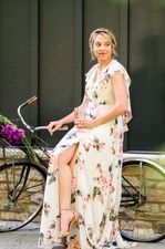 NWT Jenny Yoo Collection Alanna Dress Floral Ohana Bridesmaid Maxi Open Back 8