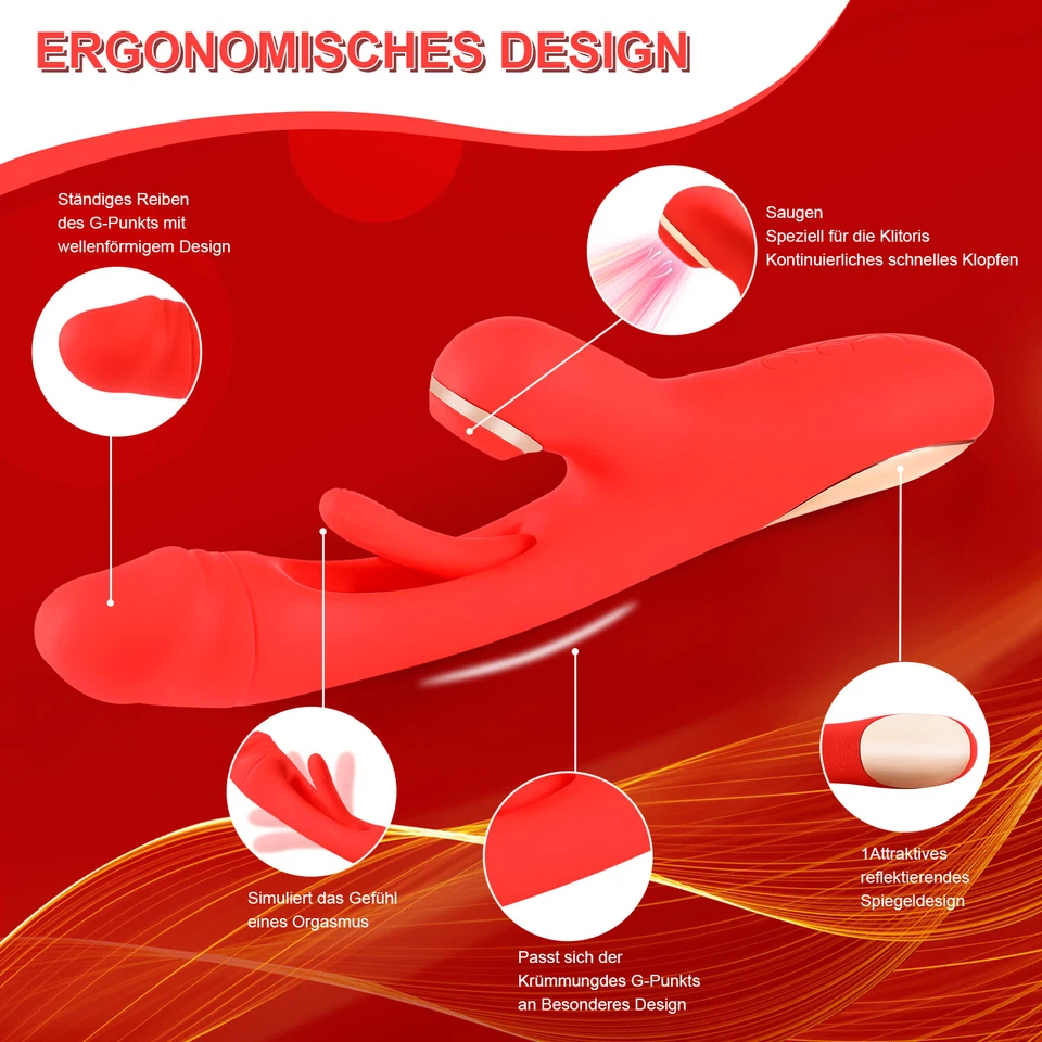 G-Punkt Vibrator Rabbit Sexspielzeug für Frauen Dildo Anal Klitoris Stimulation - Bild 4 von 4