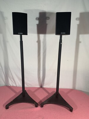 POLK AUDIO RM101 SURROUND SOUND SATELLITE SPEAKERS - 2 WAY W/adjustable Stands