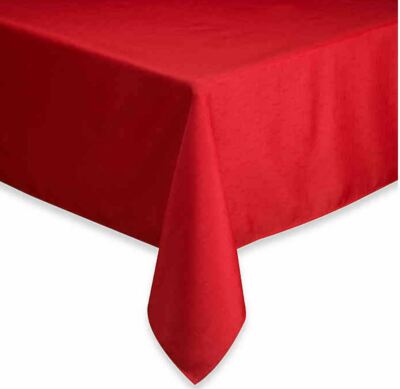 Ultimate Textile Basics 52-Inch x 70-Inch Square Tablecloth in Ruby