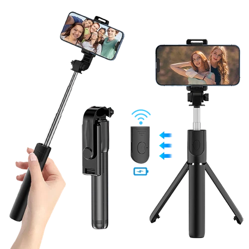 Selfie Stick Bluetooth Remote Tripod Mobile Phone Holder Stand Universal 360° - Picture 11 of 12