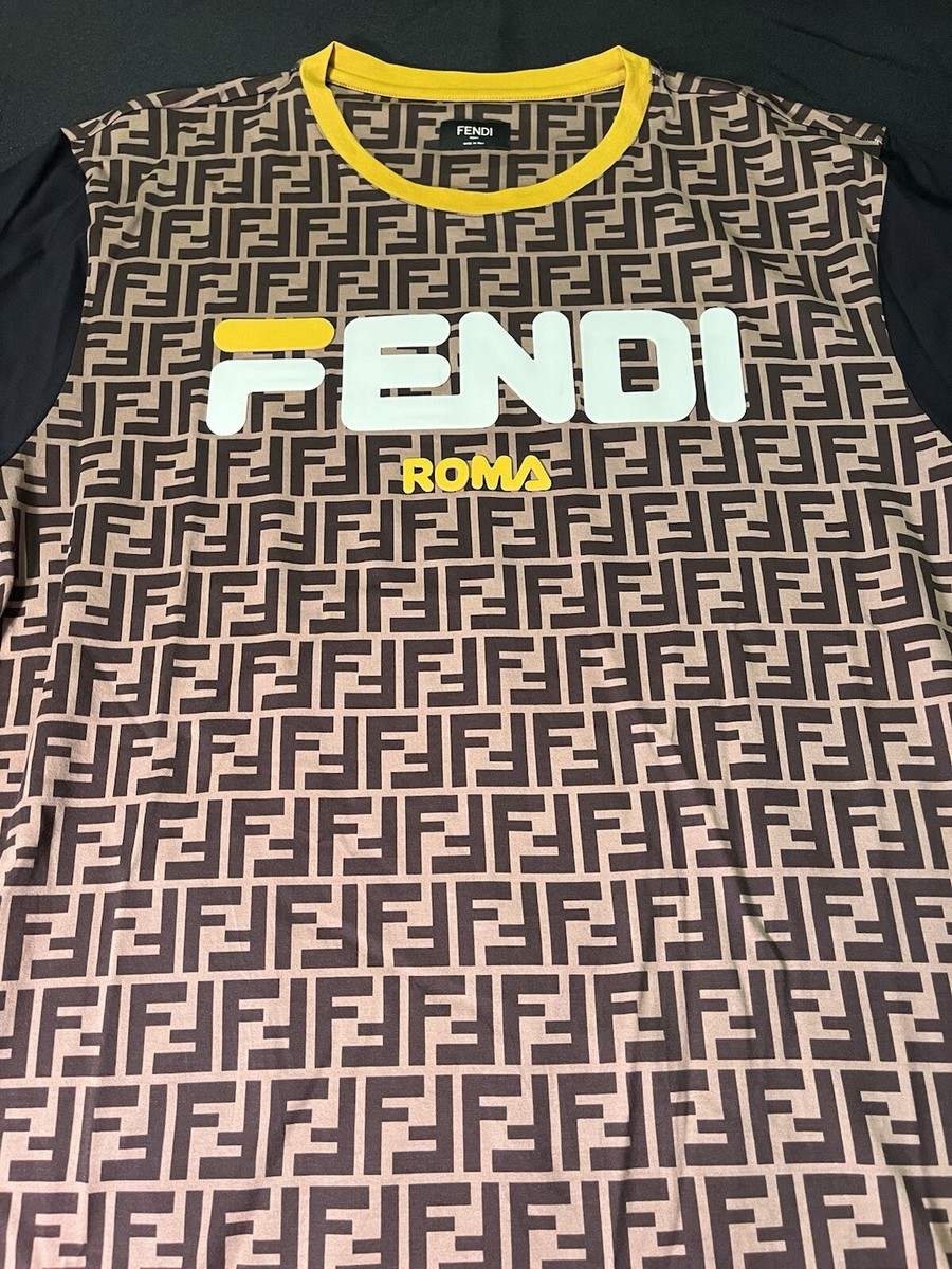 $930 BRAND NEW FENDI LOGO T-SHIRT US FF LOOSE MEDIUM M SHIRT $930 BRAND NEW FENDI LOGO T-SHIRT US FF LOOSE MEDIUM M SHIRT