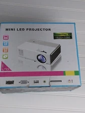 Caiwei Android 7.1 Projector WIFI BT HD Portable Mini Home Cinema 1080P HDMI LED