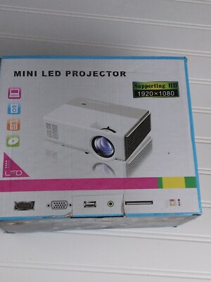 Caiwei Android 7.1 Projector WIFI BT HD Portable Mini Home Cinema 1080P HDMI LED