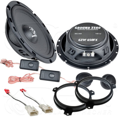 GROUND ZERO LAUTSPRECHER für TOYOTA IQ 2008-2015 Front Tür 2-Wege 140W 165 #BYN2