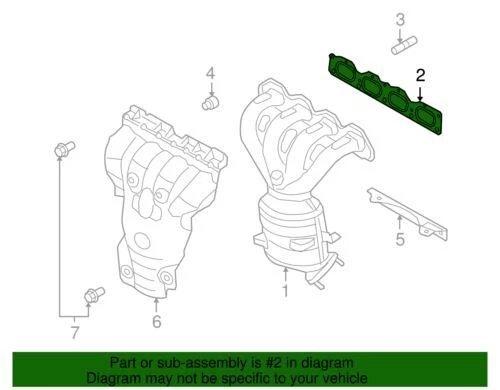 OEM NEW 2008-18 GM Chevrolet Pontiac Aveo Cruze Exhaust Manifold Gasket 55573805 - Image 3 of 3