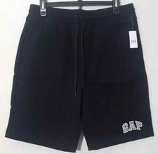 Gap Men's Sweat Shorts Fleece Gym Training Black Medium New Sz M