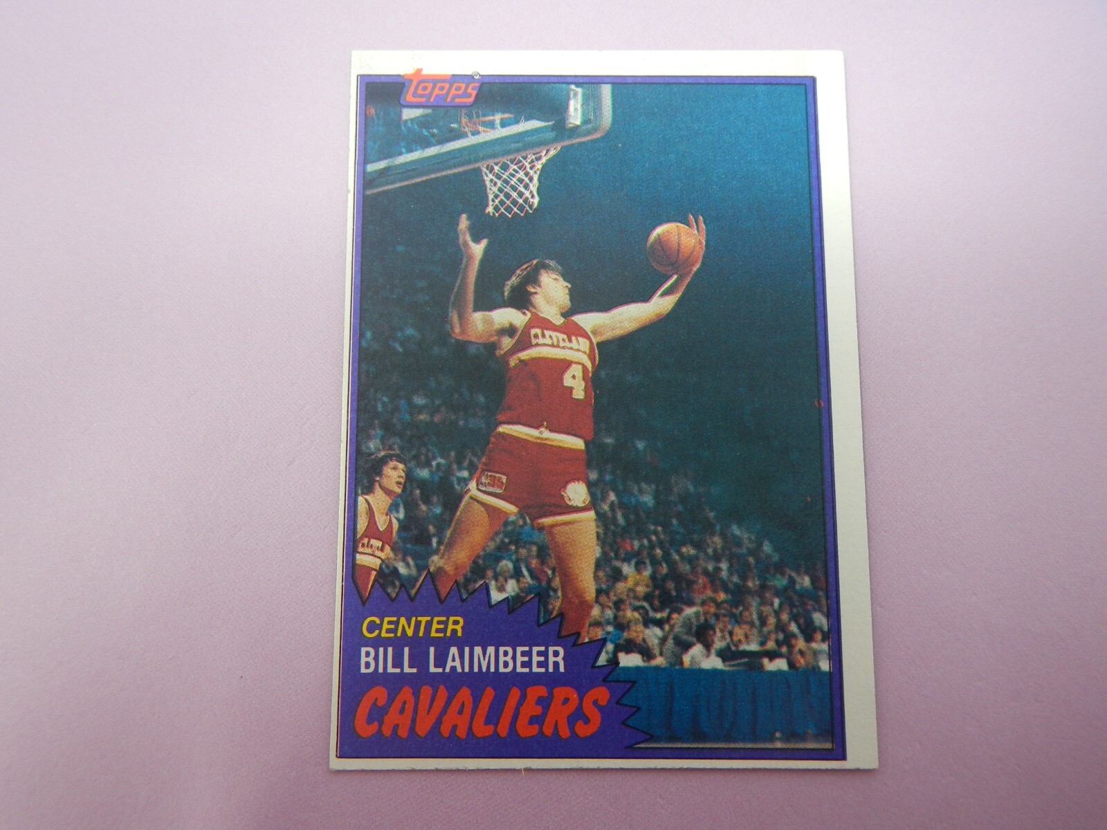 1981-82 Topps Basketball Bill Laimbeer #74 RC Cleveland Cavaliers Rookie (-)