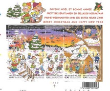 Belgium - Sheet - 2002 - COB BL98** - SCOTT 1932 - Christmas - MNH -