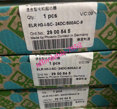 1pcs NEW Phoenix Contact ELR H3-I-SC- 24DC/500AC-9 Hybrid Motor Starter 2900545
