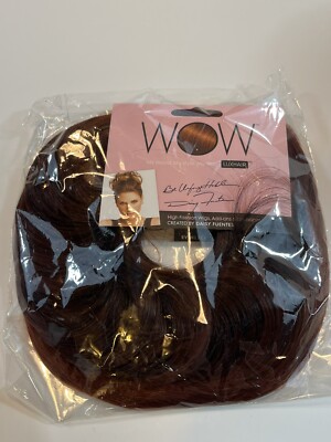 Wow Luxhair Tousled Twist Daisy Fuentes Dark Red Brown Blend Rooted Dark