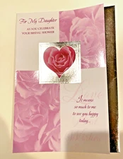 For My Daughter As You Celebrate Your Bridal Shower- Designer Greetings Card