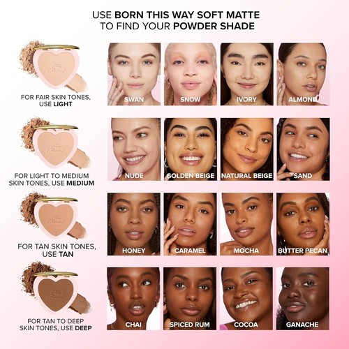 TOO FACE Born This Way Soft Blur Flexible Finish Setting Powder TAN BROKEN SEE P - Picture 7 of 10
