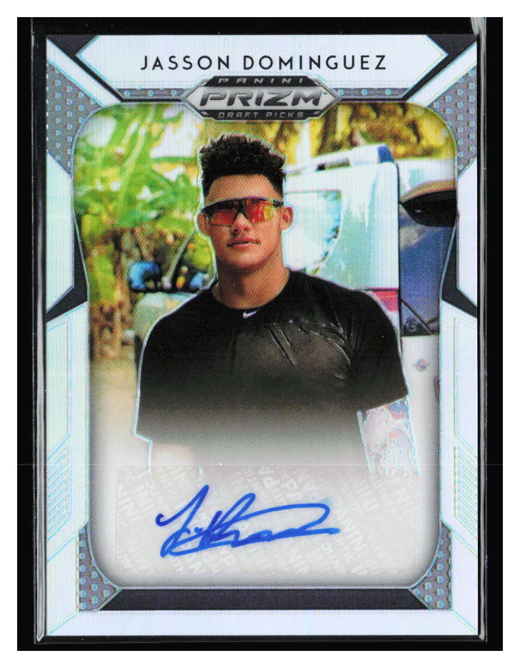 2019 Panini Prizm Draft Picks Silver Prizm #122 Jasson Dominguez Auto