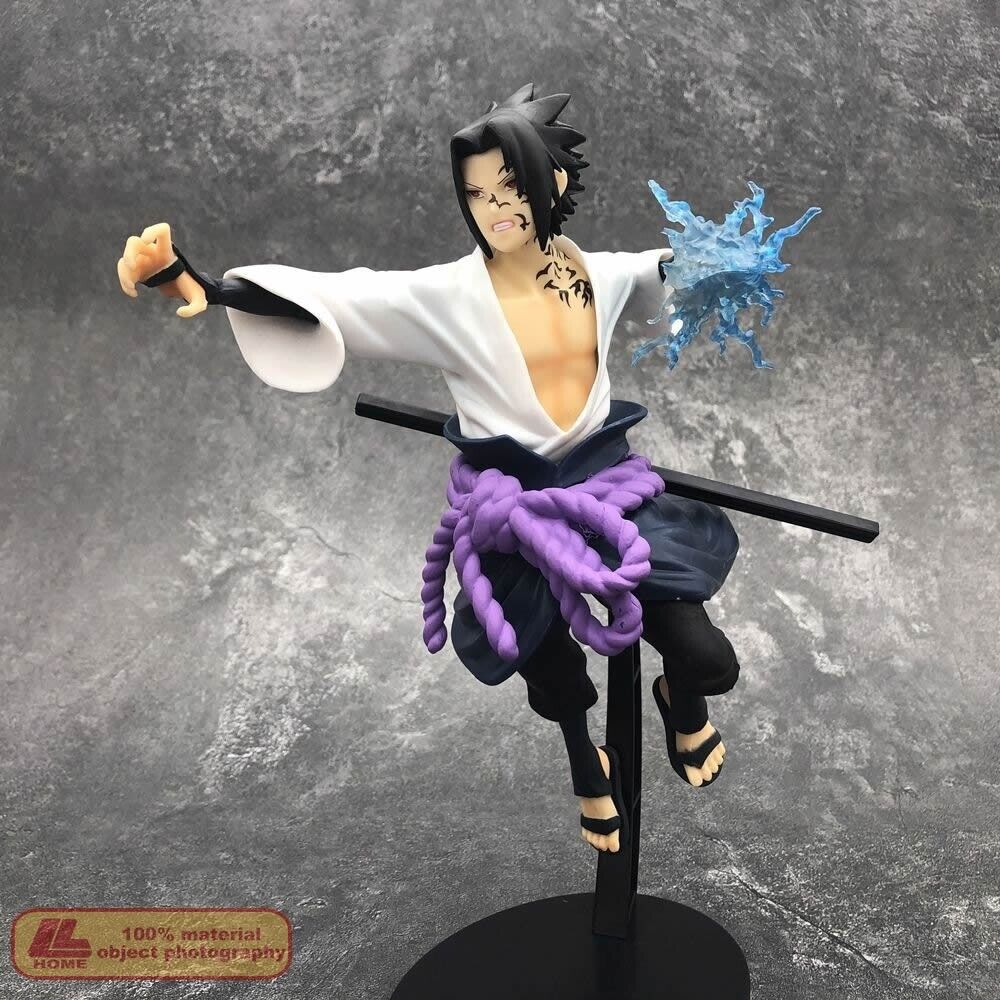 Anime ninja Shippuden Uchiha Sasuke Chidori action PVC Figure Statue Toy  Gift