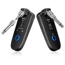 POGOLAB W2 Wireless Electric Guitar Transmitter Receiver 35 Channels 2 In 1 Plug