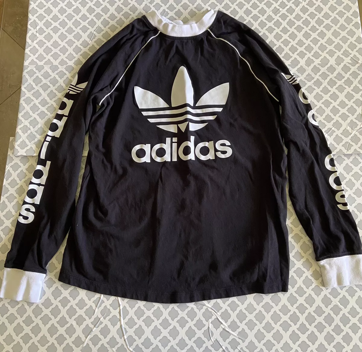 Black adidas top shirt for girls