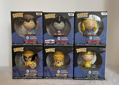 FUNKO Dorbz: DC Superheroes Lot of 6 w/Exclusives