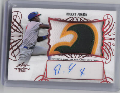 2021 Leaf Trinity #PA-RP1 Robert Puason Patch Autographs Bronze