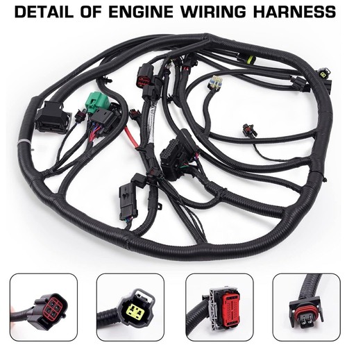 2005-2007 For Ford Super Duty Diesel Engine Wiring Harness 6.0L D450-637-BA-M7 - Picture 8 of 9