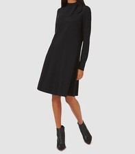 $89 Riley & Rae Women's Black Tie-Neck Wool blend Sweater Dress US Size M
